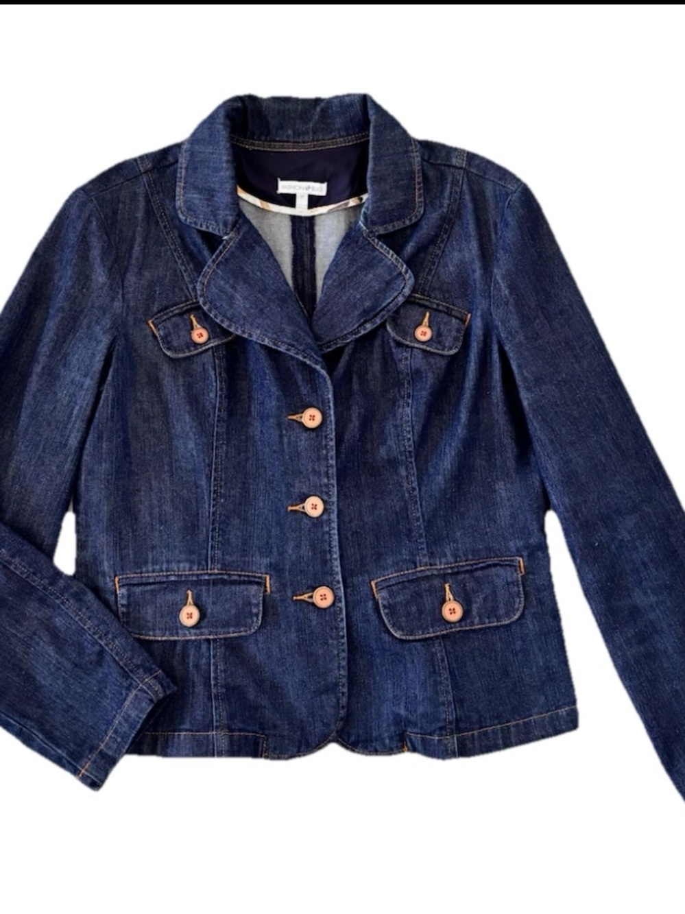 Fashion Bug Y2K Denim Jacket EUC Size 12 - Picture 2 of 8